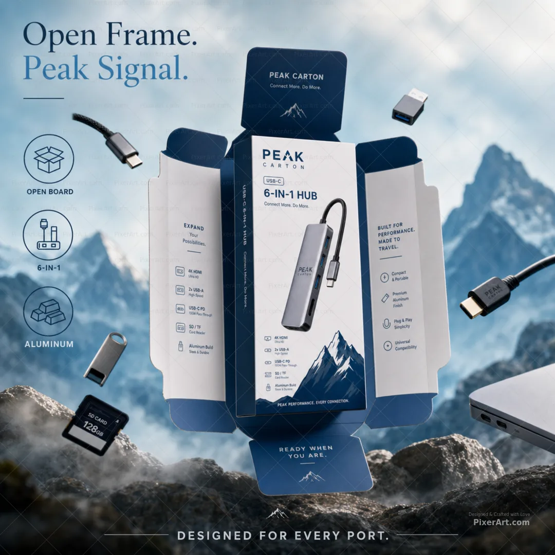 Open frame mockup