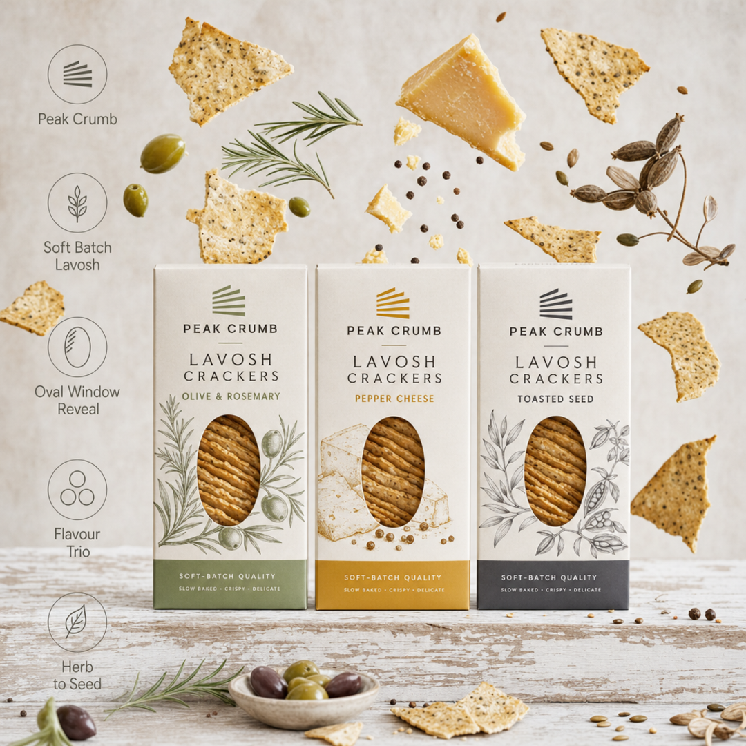Peak Crumb Lavosh Cracker Trio