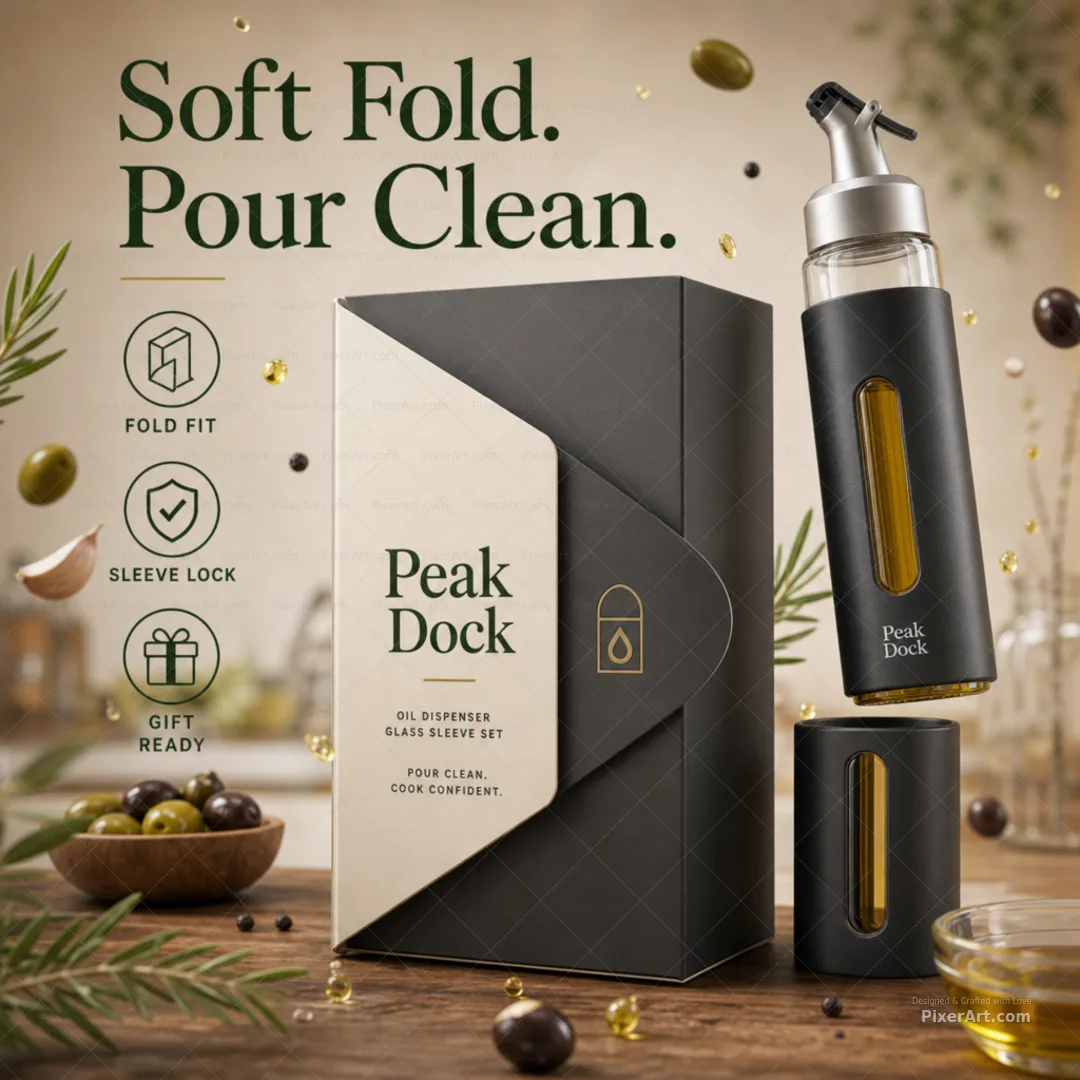 Peak Dock Oil Dispenser Glass Sleeve Set