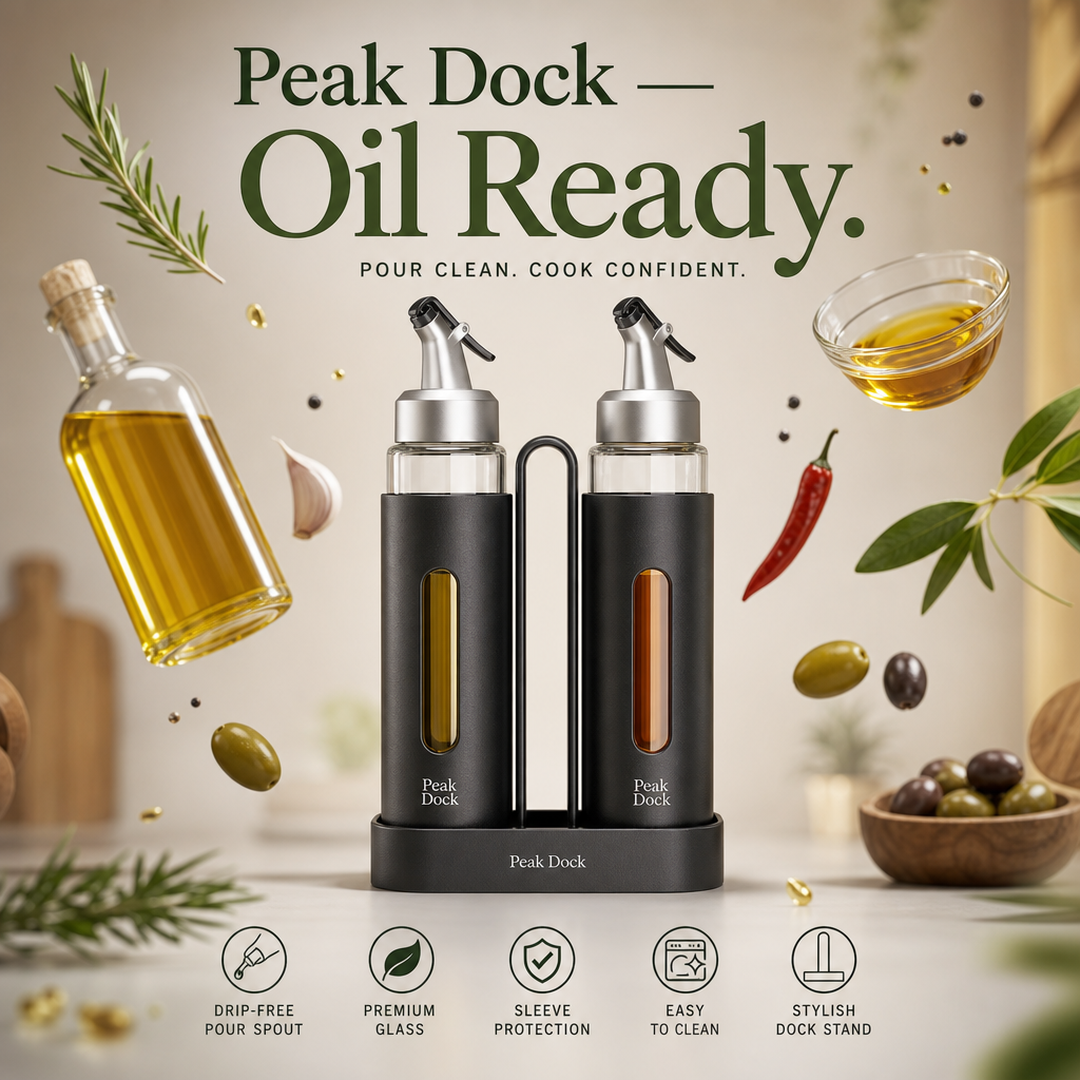 Peak Dock Oil Dispenser Glass Sleeve Set