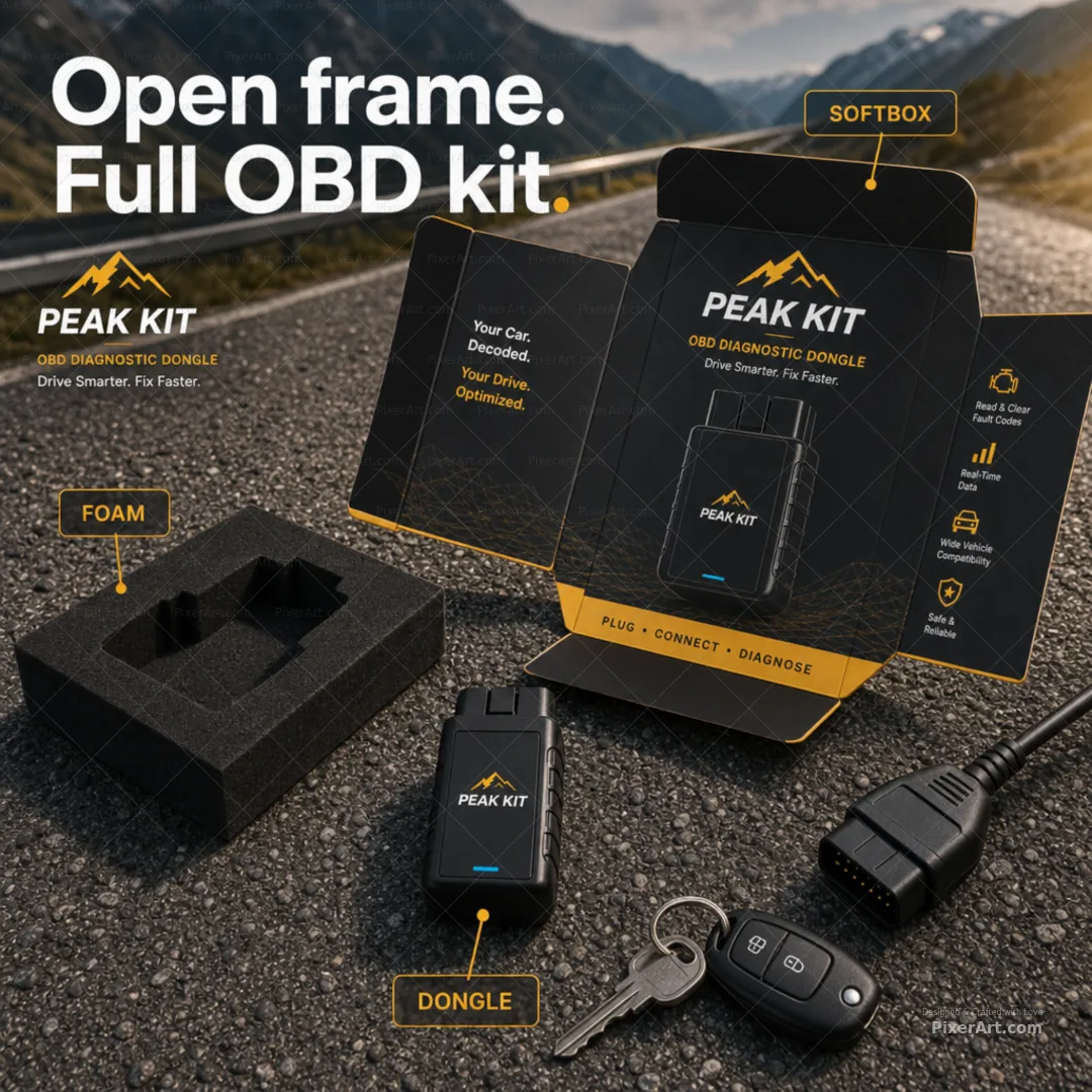 Open frame mockup