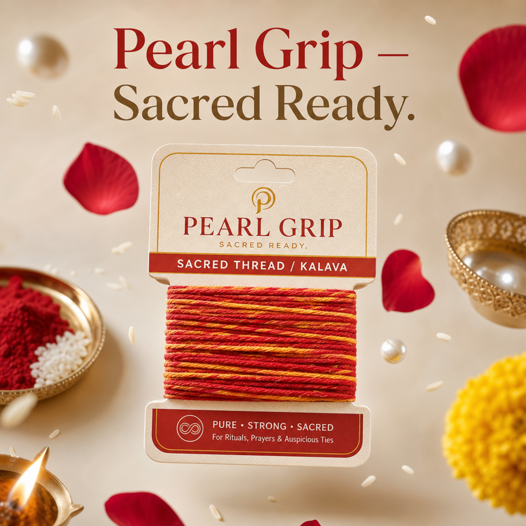Pearl Grip Sacred Thread / Kalava Spool Card