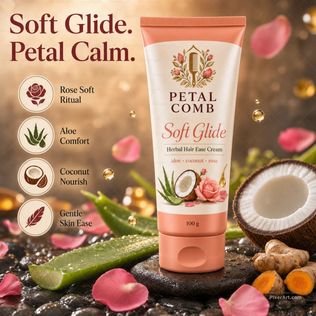 Petal Comb Soft Glide Cream