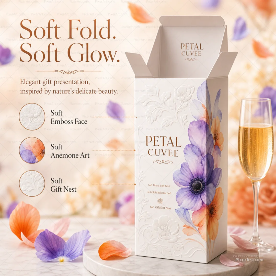 Petal Cuvee Soft Blanc Gift Carton