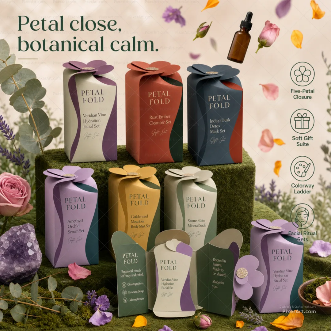 Petal Fold Botanical Gift Boxes
