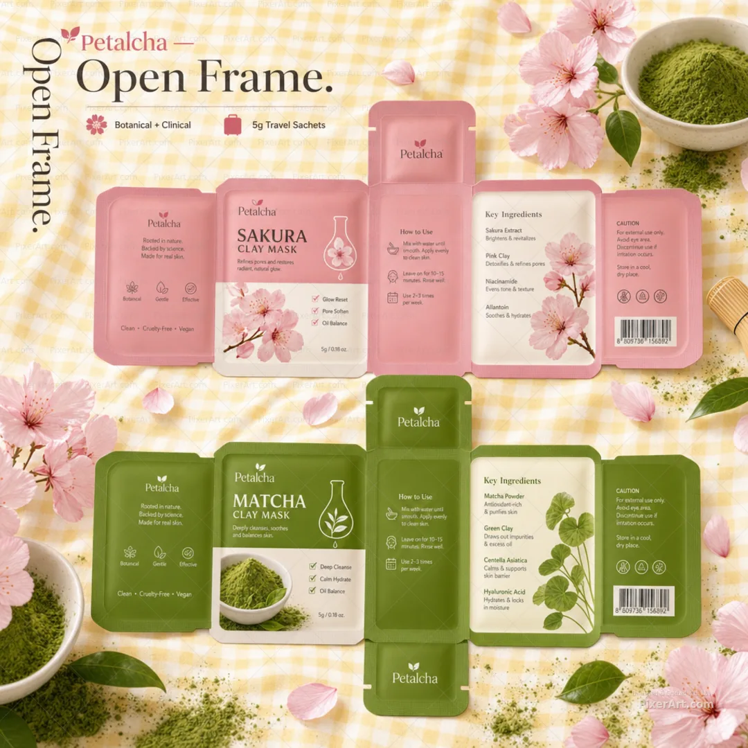 Petalcha Sakura × Matcha Mud Duo
