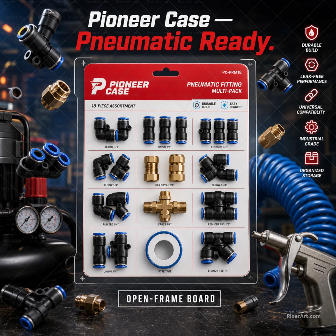 Pioneer Case Pneumatic Fitting Blister Multipack