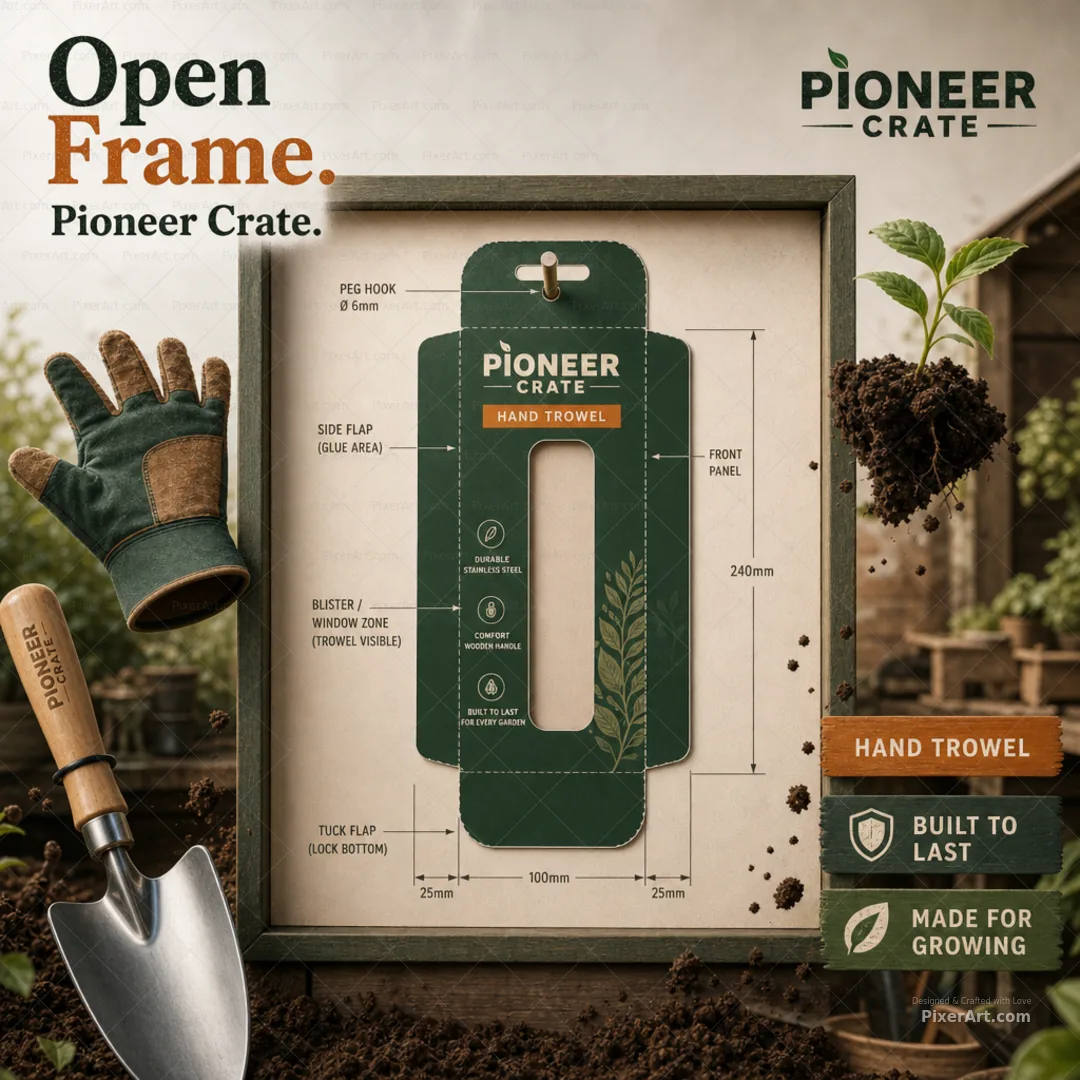 Open frame mockup