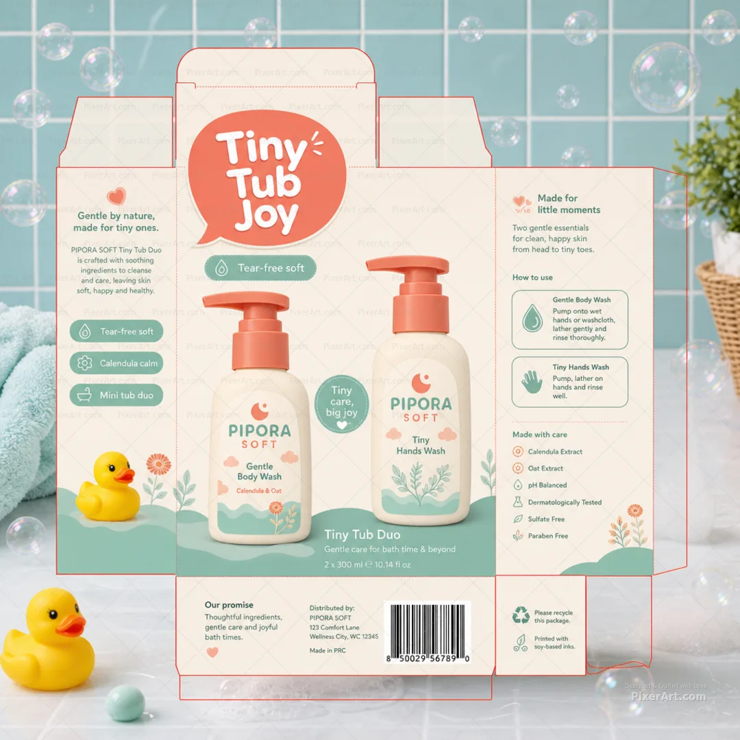 Pipora Soft Tiny Tub Duo