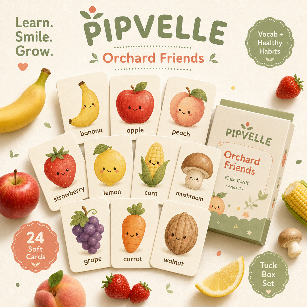 Pipvelle Orchard Friends Flash Cards