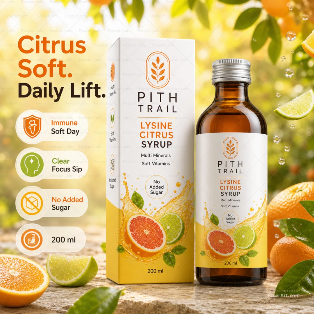 Pith Trail Lysine Citrus Syrup