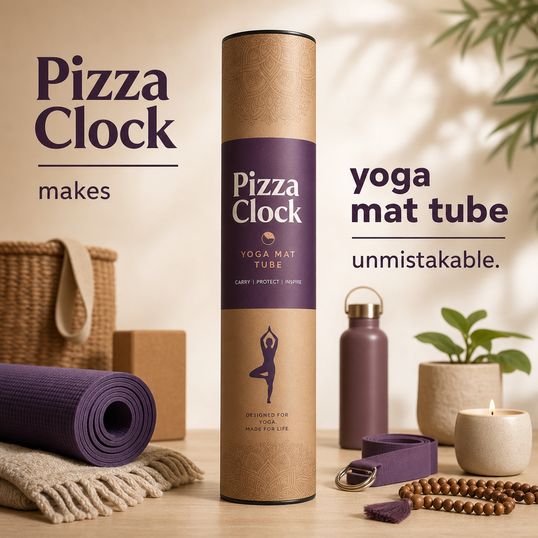 Pizza Clock Yoga mat tube