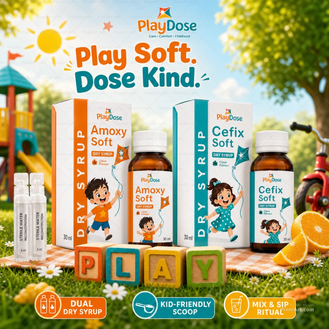 PlayDose Kids Dry Syrup Duo