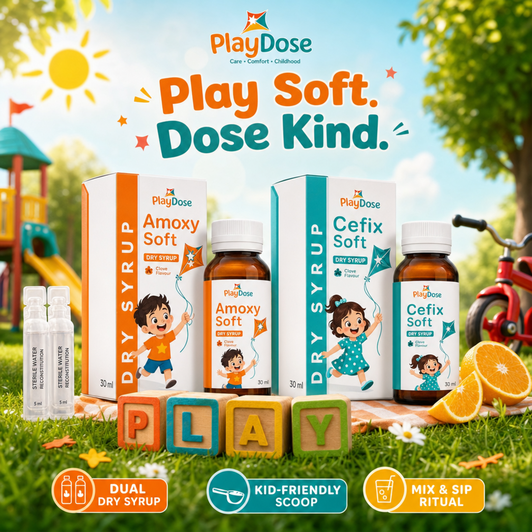 PlayDose Kids Dry Syrup Duo