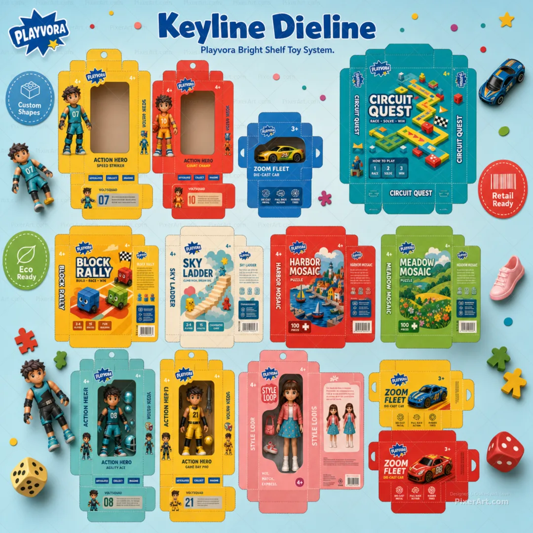 Playvora Bright Shelf Toy System