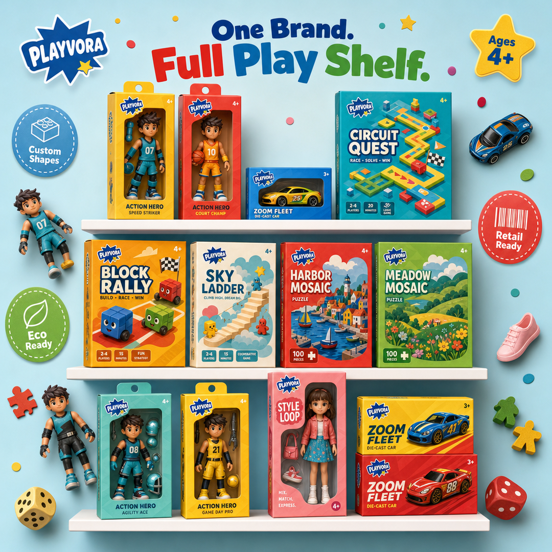Playvora Bright Shelf Toy System