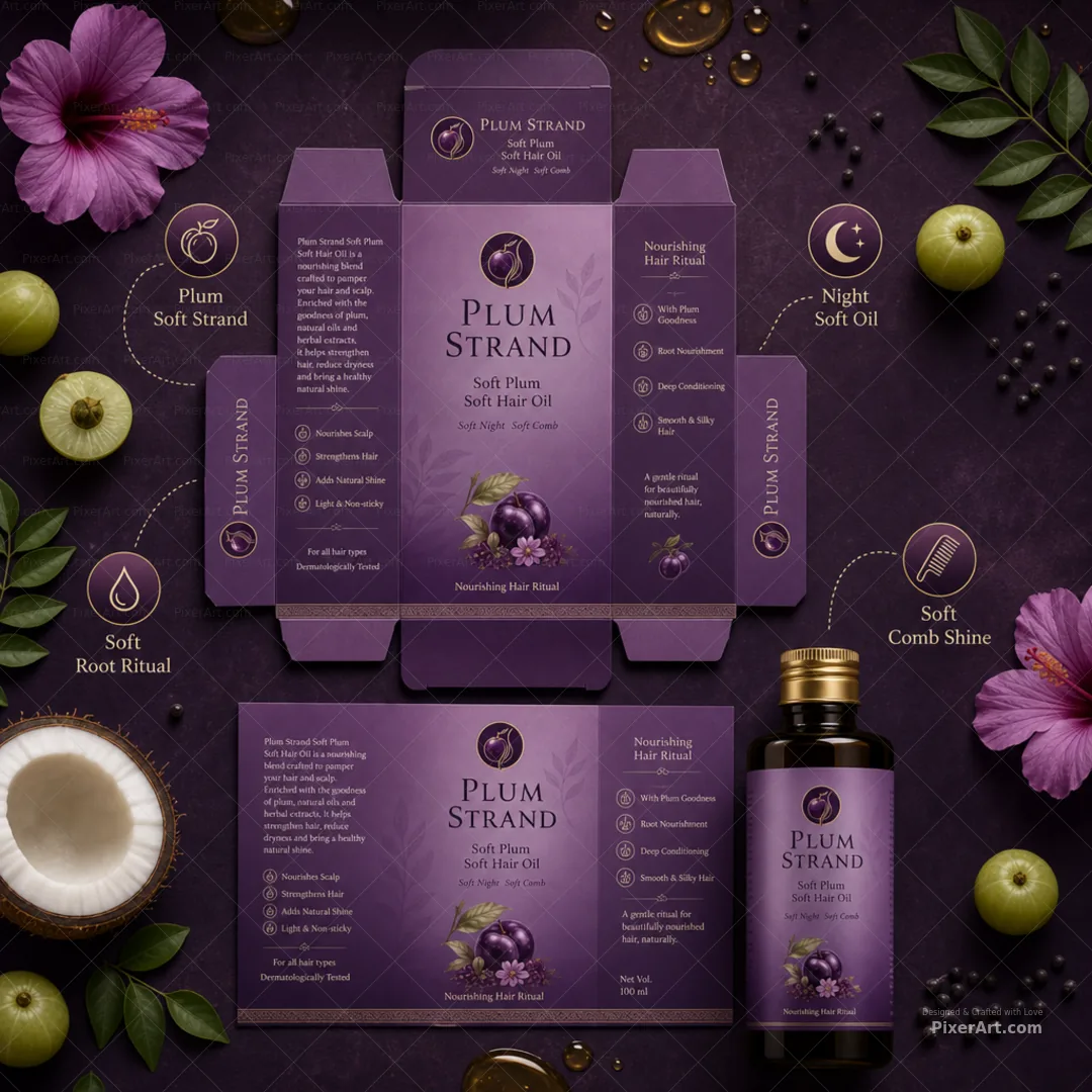 Plum Strand Soft Plum Hair Oil