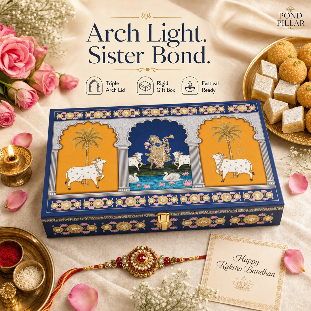Pond Pillar Arch Rakhi Box