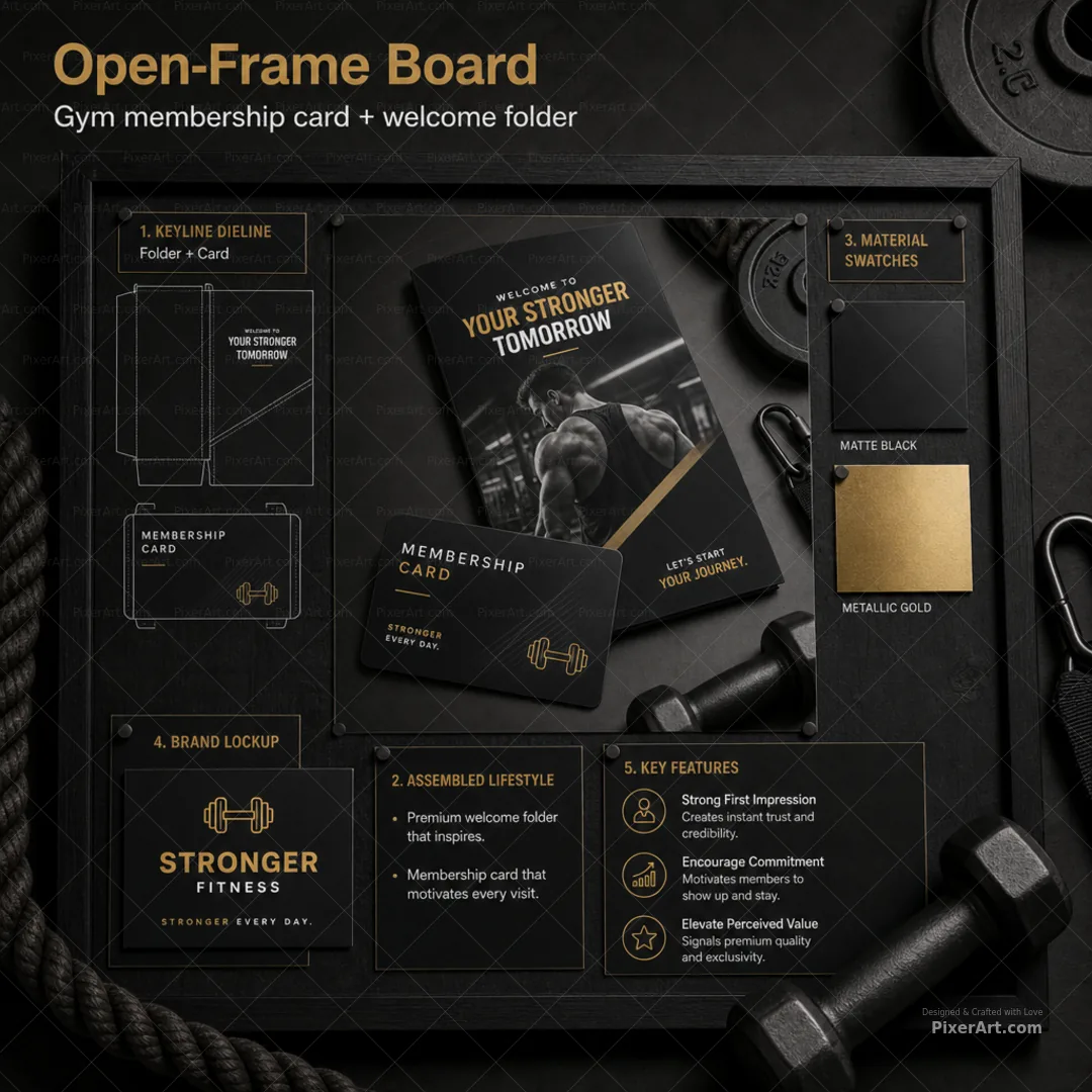 Open frame mockup