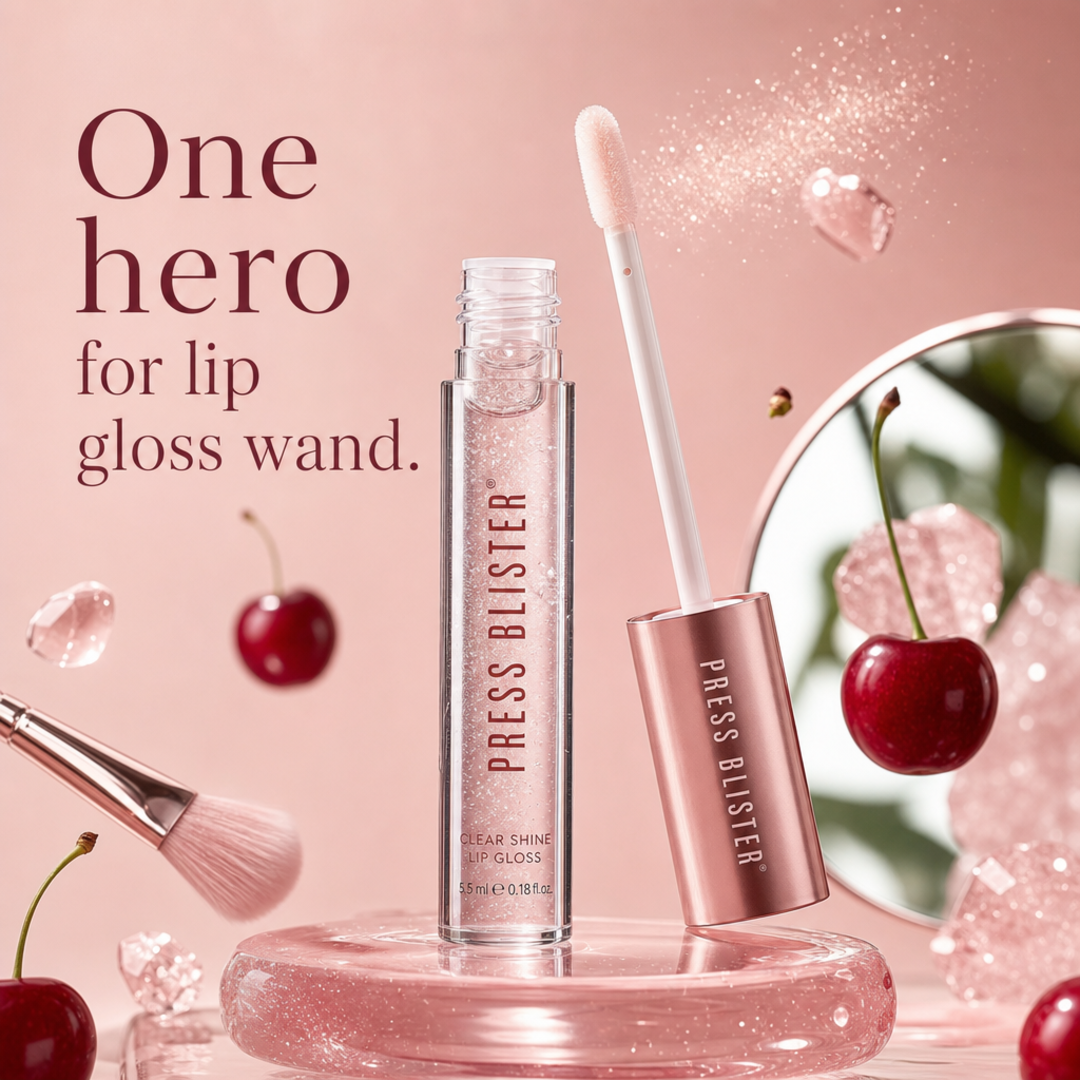 Press Blister Lip gloss wand