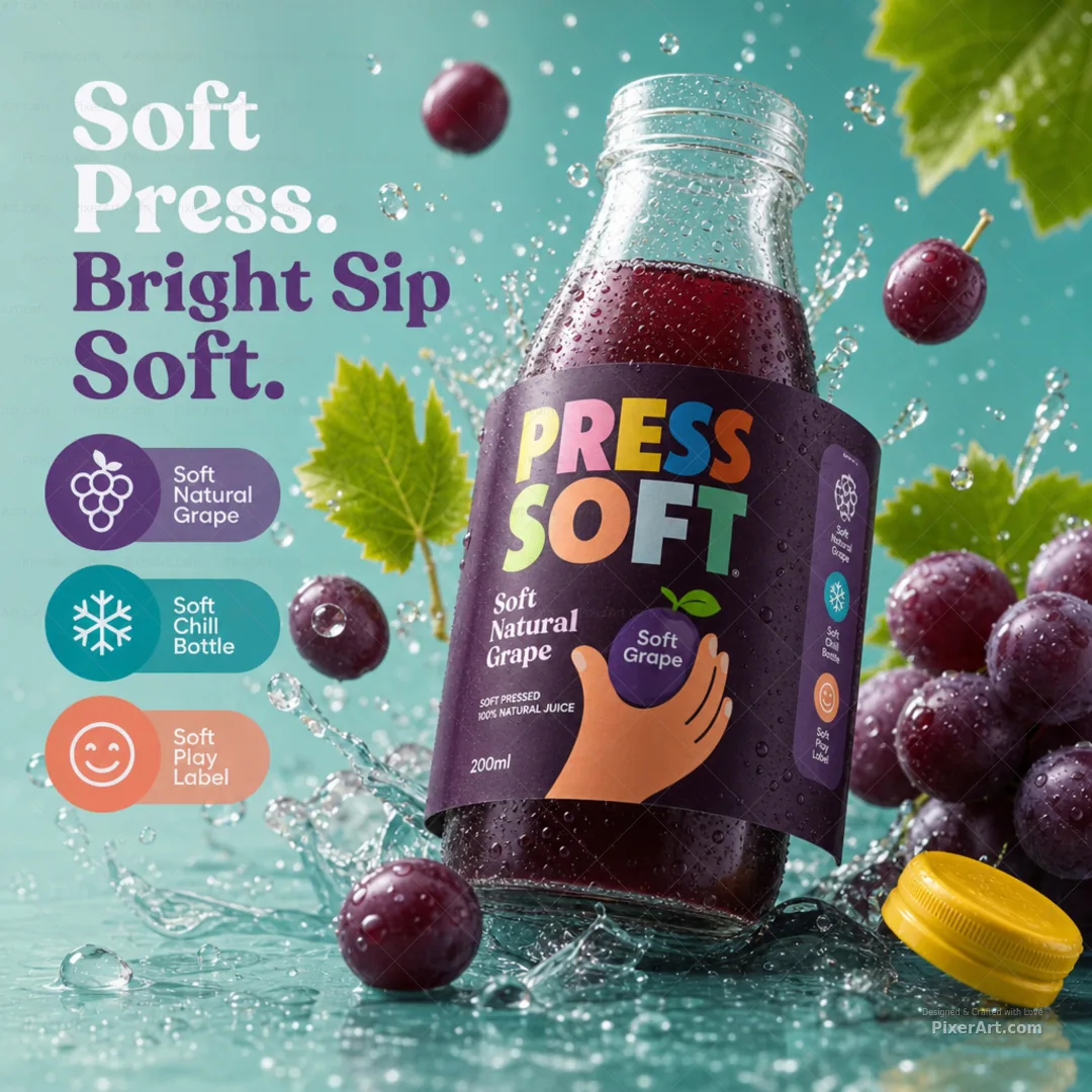 Press Soft Natural Grape Juice
