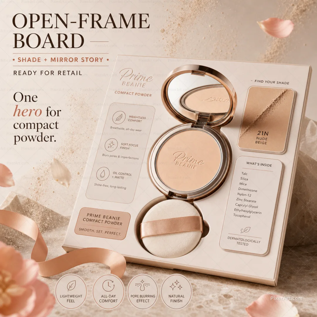 Open frame mockup