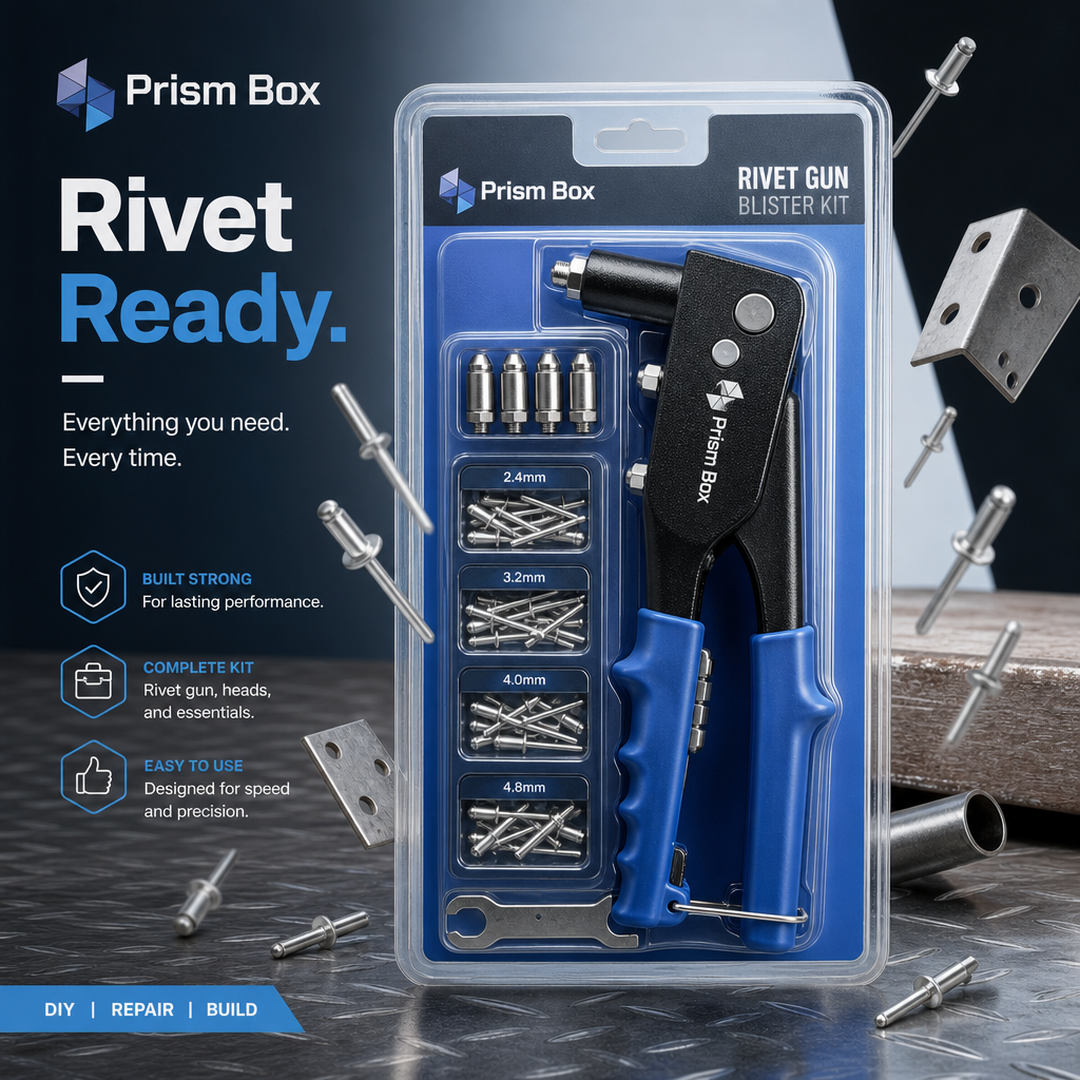 Prism Box Rivet Gun Blister Kit