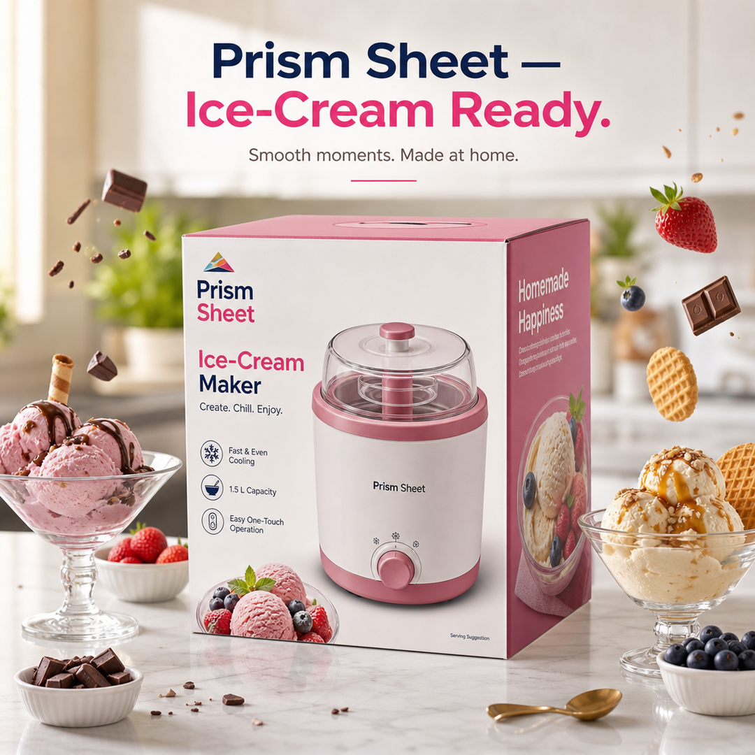 Prism Sheet Ice-Cream Maker Home Appliance Box