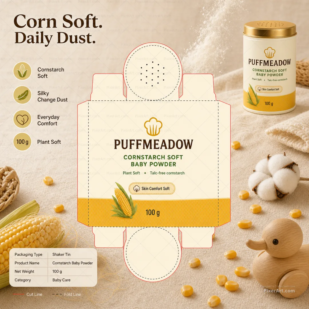 Puffmeadow Cornstarch Soft Powder