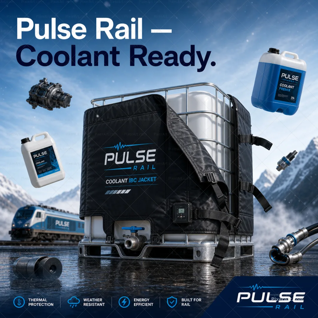 Pulse Rail Coolant Emulsion Ibc Jacket Graphic