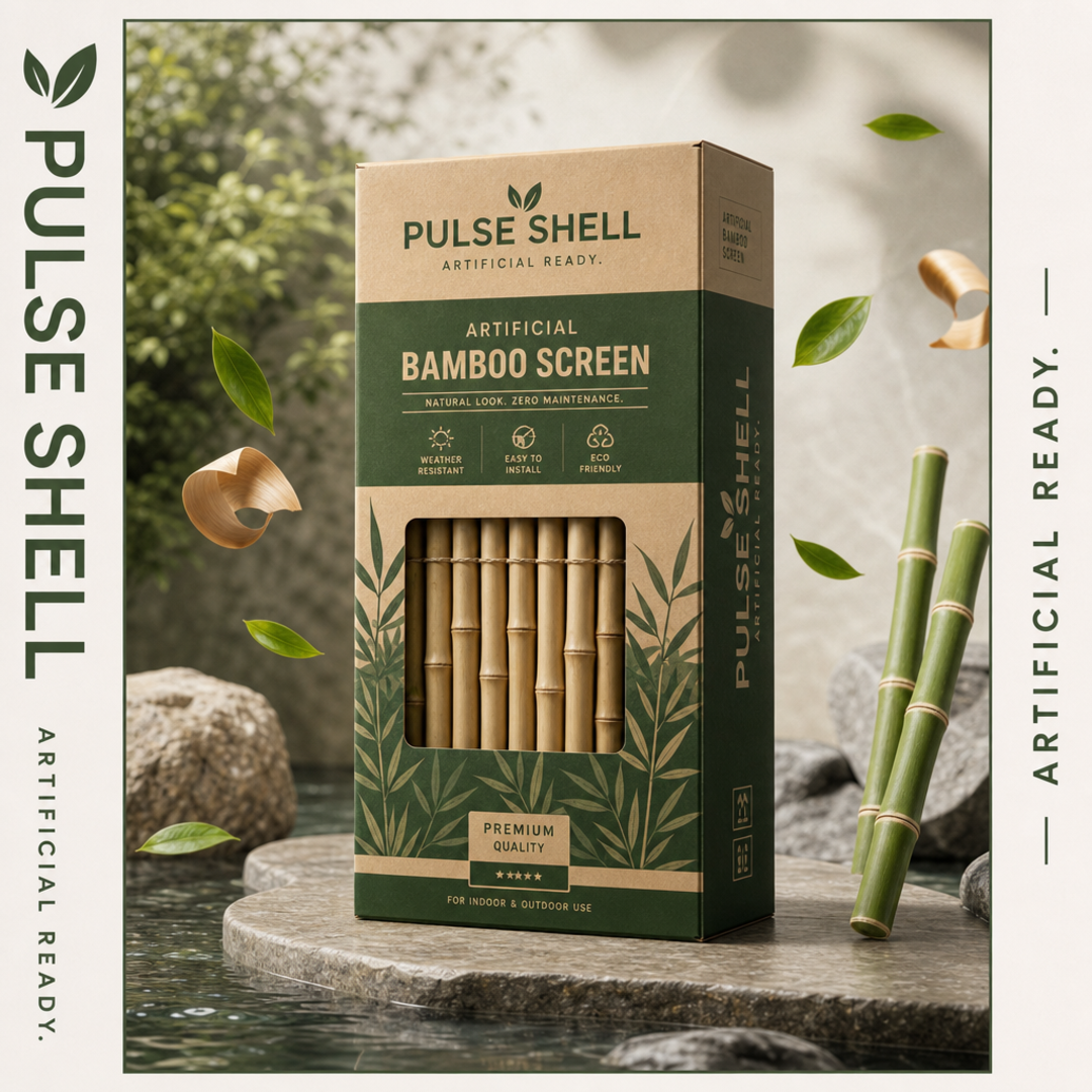 Pulse Shell Artificial Bamboo Screen Retail Carton
