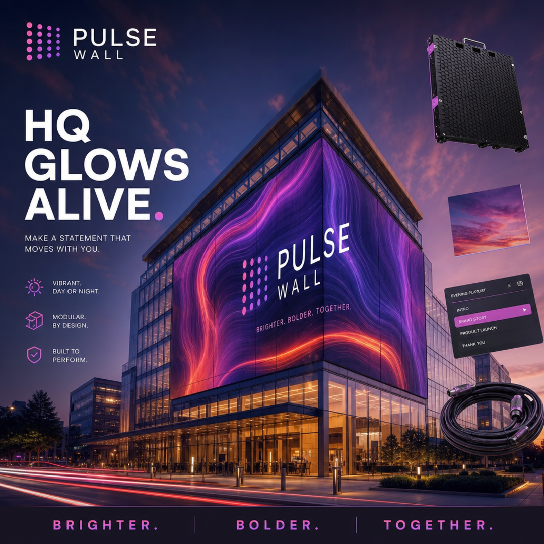 Pulse Wall LED HQ Media Facade