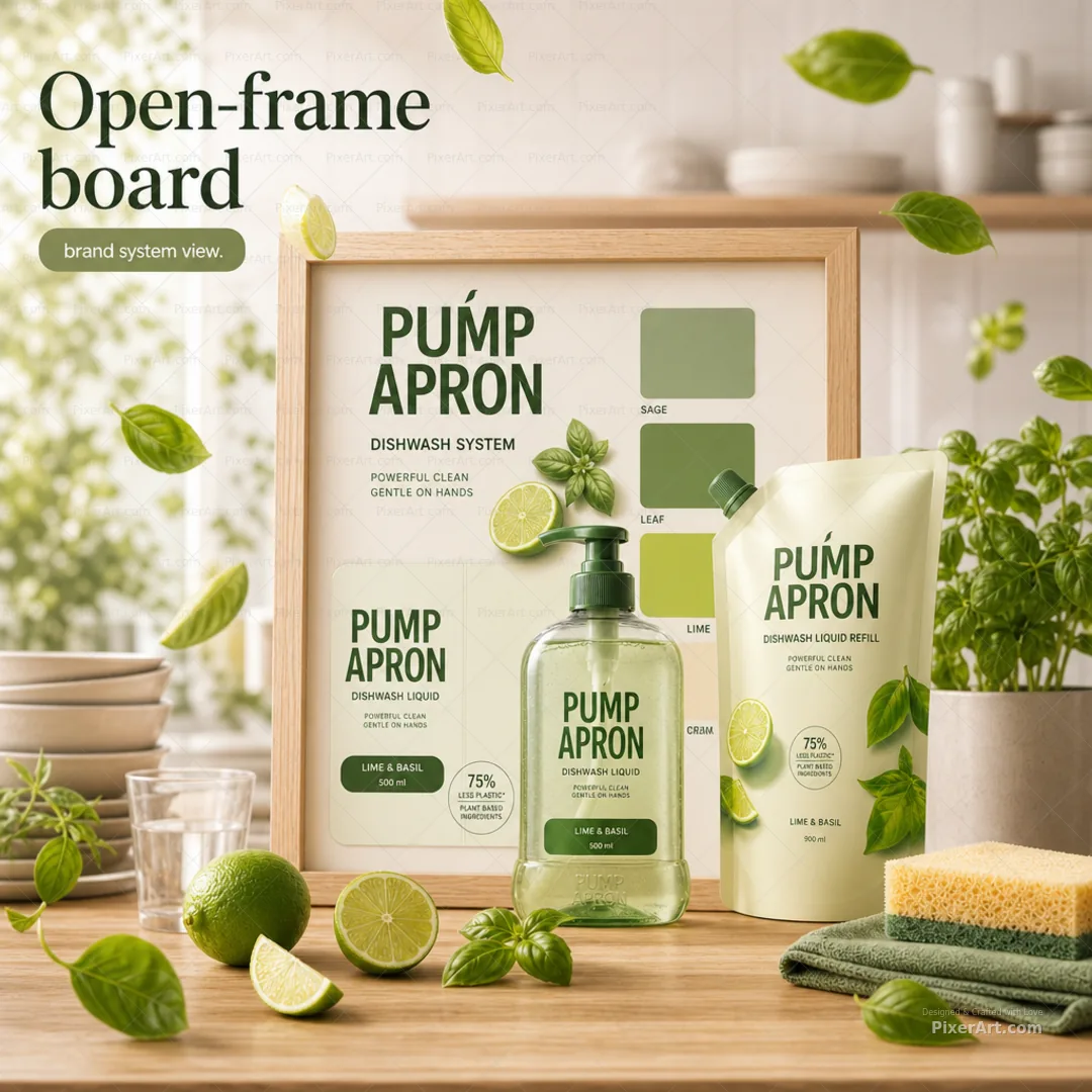 Open frame mockup