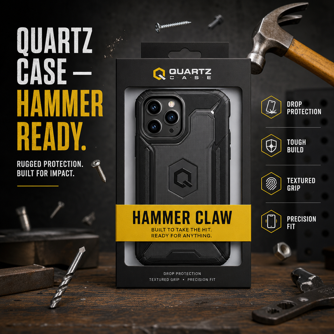 Quartz Case Hammer Claw Retail Hang Sleeve