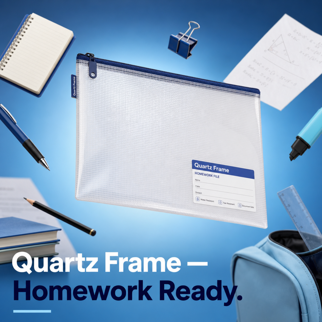Quartz Frame Homework Folder / Polyfile Sleeve