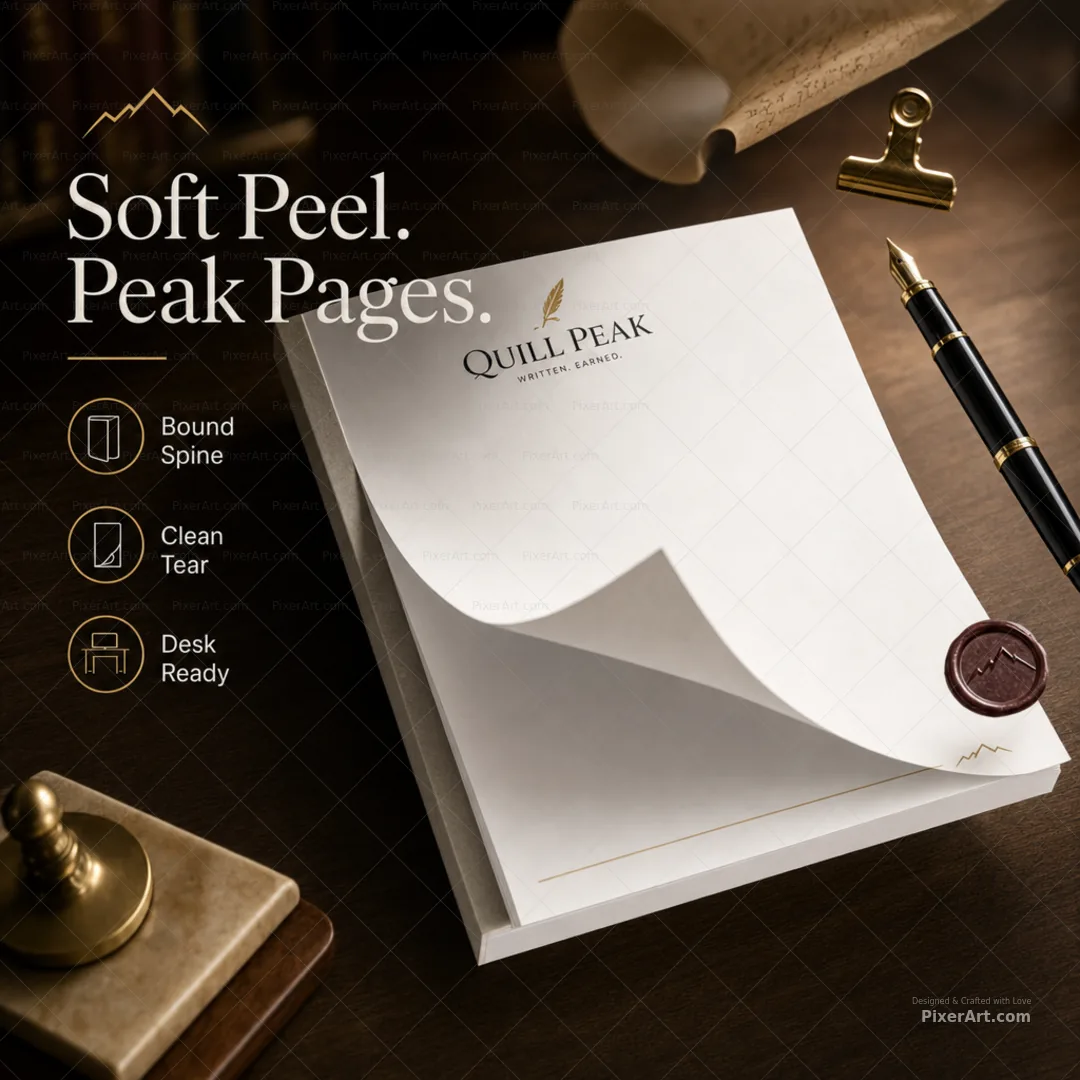Quill Peak Letterhead Pad