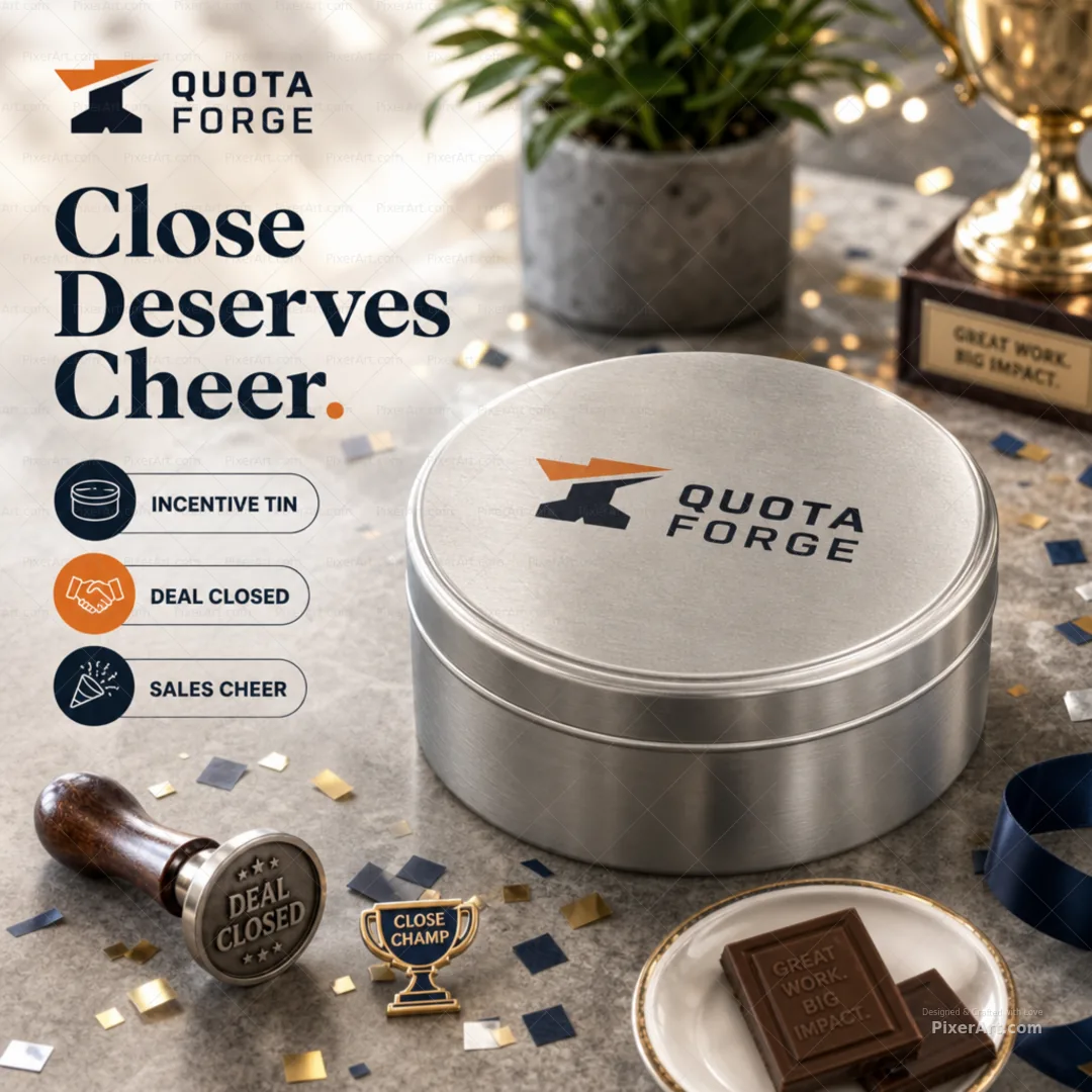 Quota Forge Sales Incentive Tin