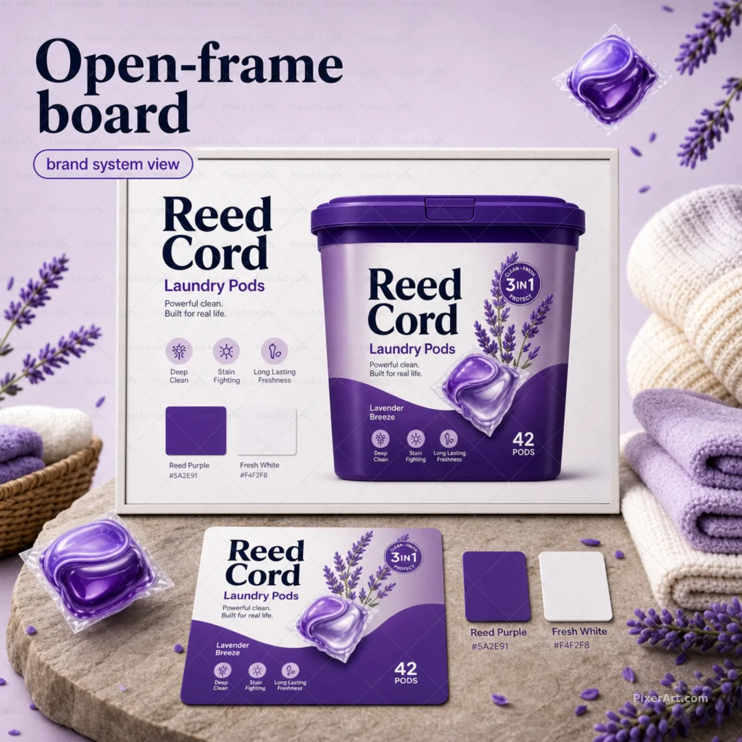 Open frame mockup