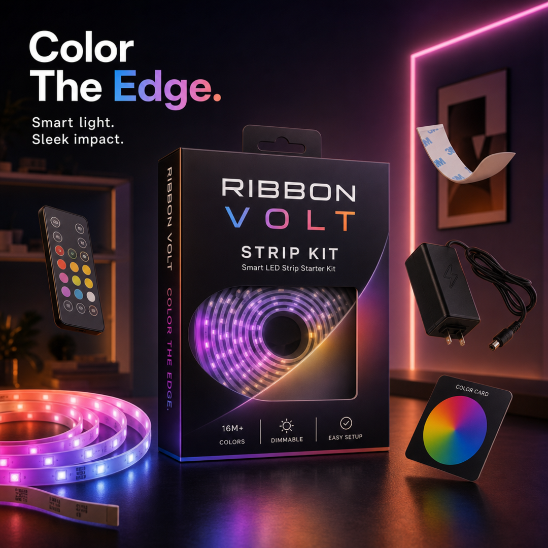 Ribbon Volt Led Strip Kit Carton