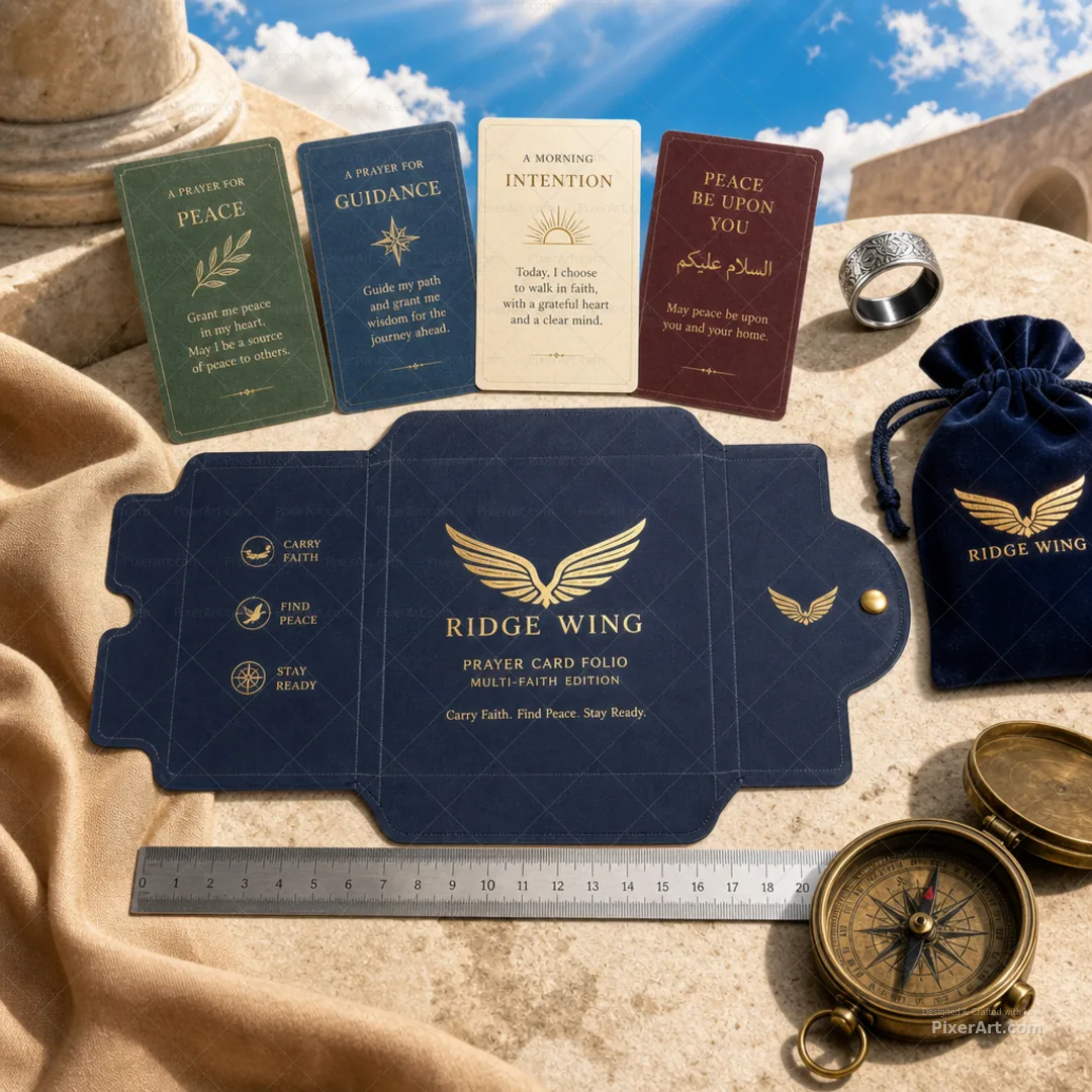 Ridge Wing Prayer Card Folio Pack