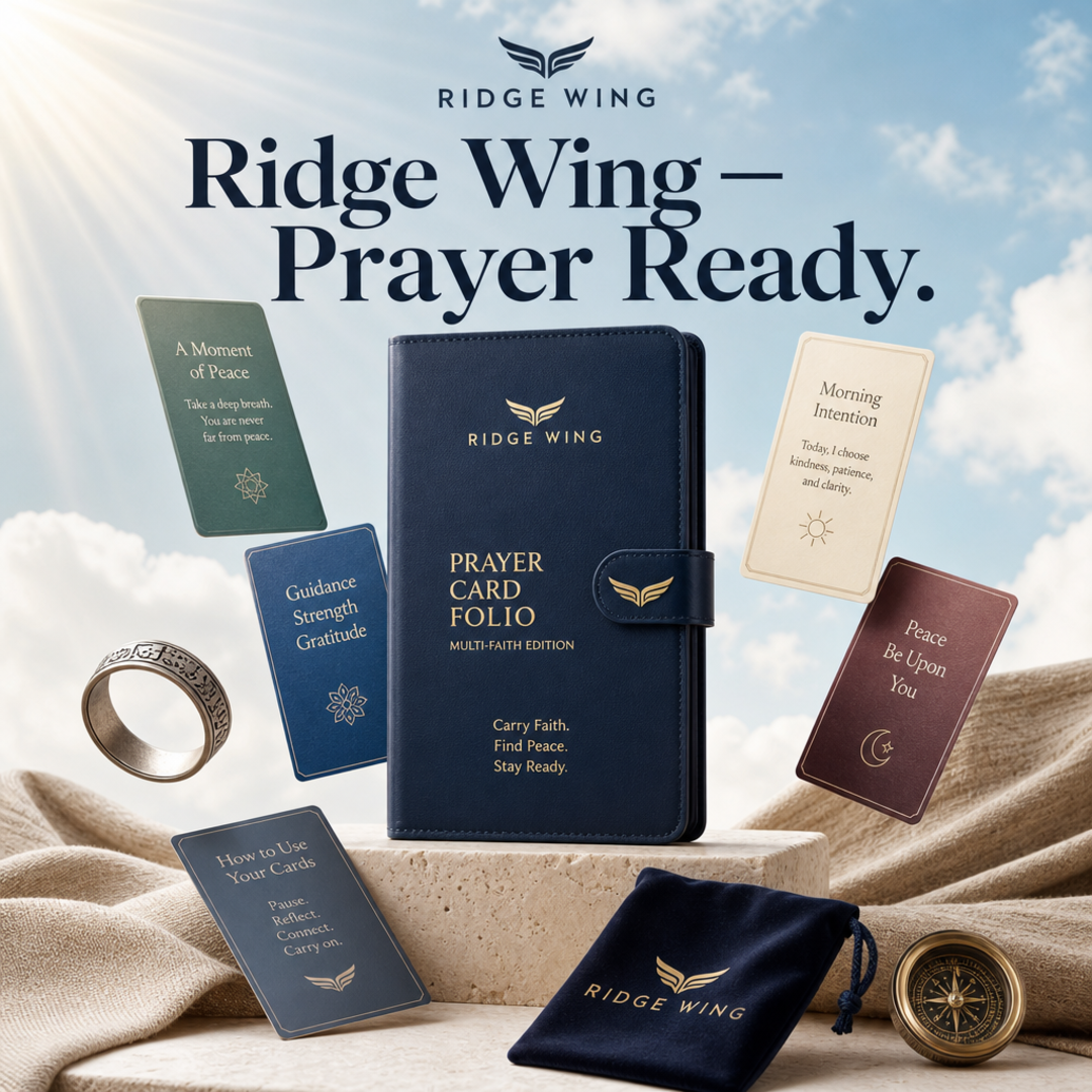 Ridge Wing Prayer Card Folio Pack