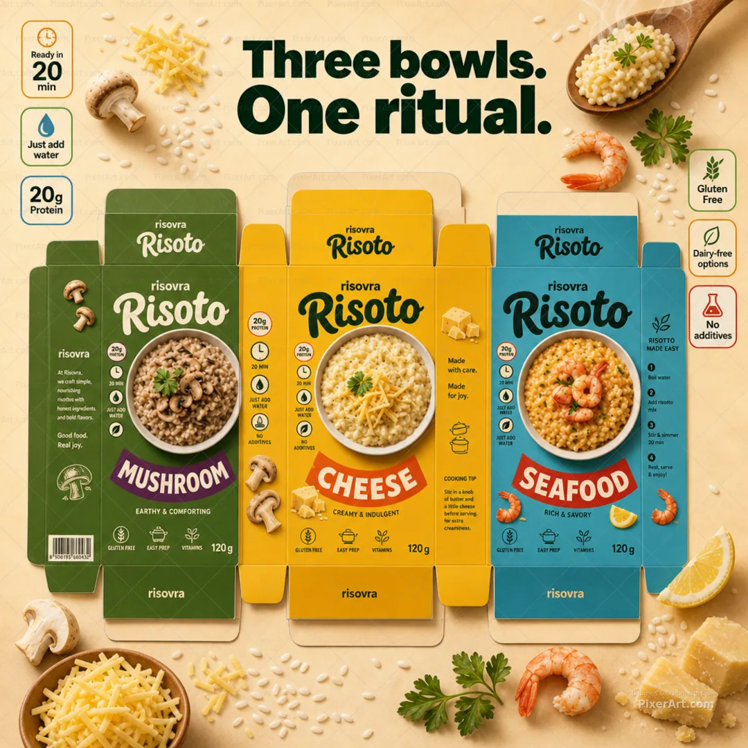 Risovra Flavor Risotto Carton Trio