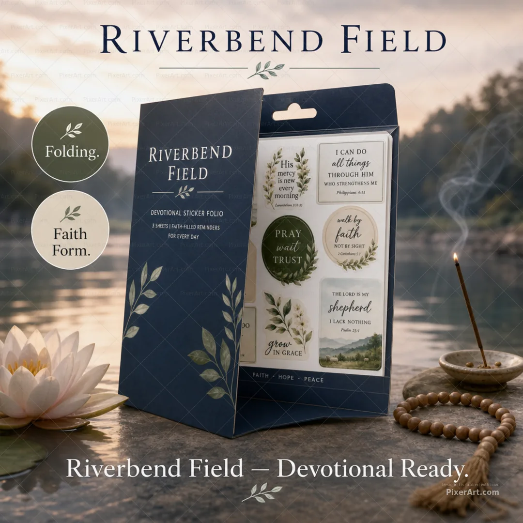 Riverbend Field Devotional Sticker Sheet Folio