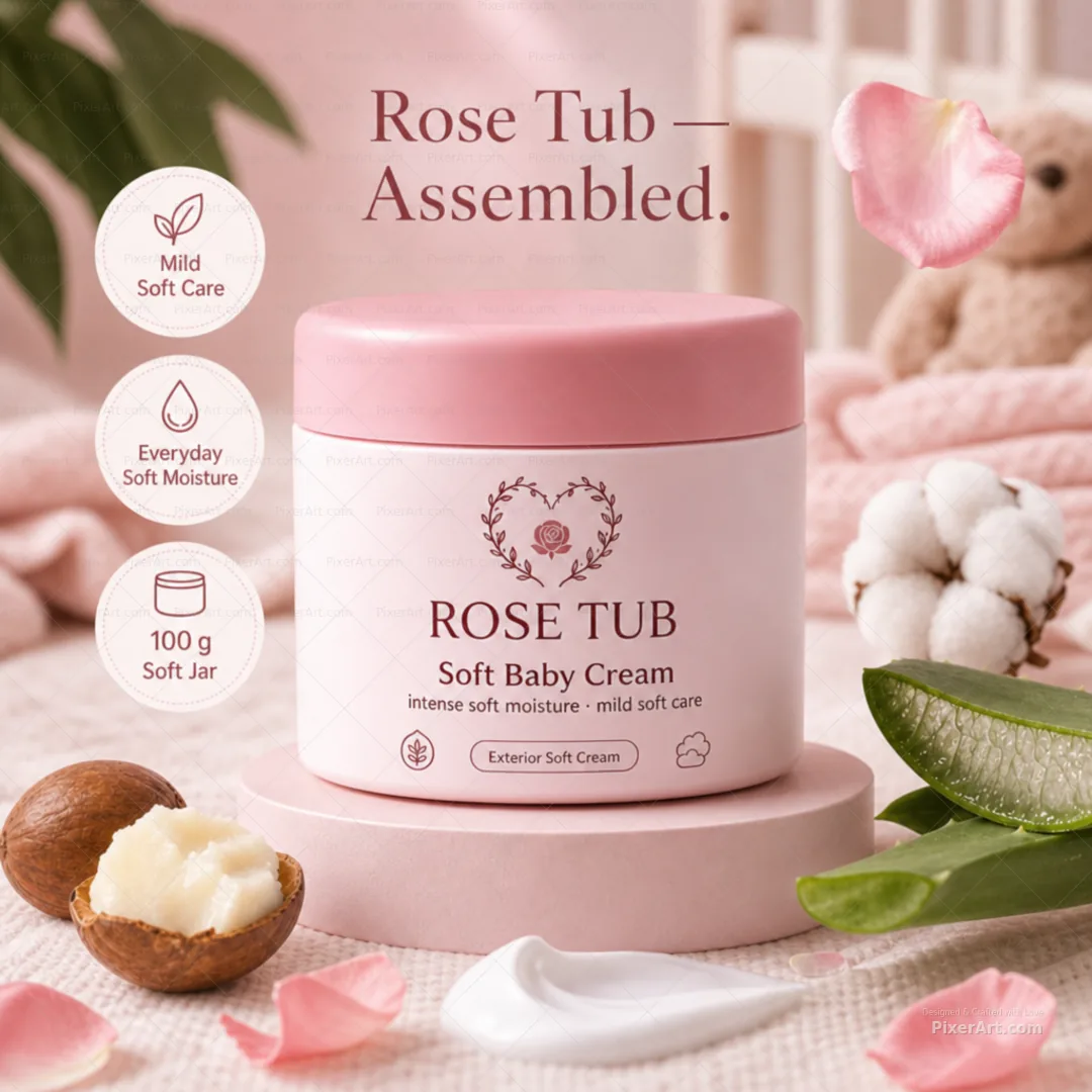 Rose Tub Soft Baby Cream