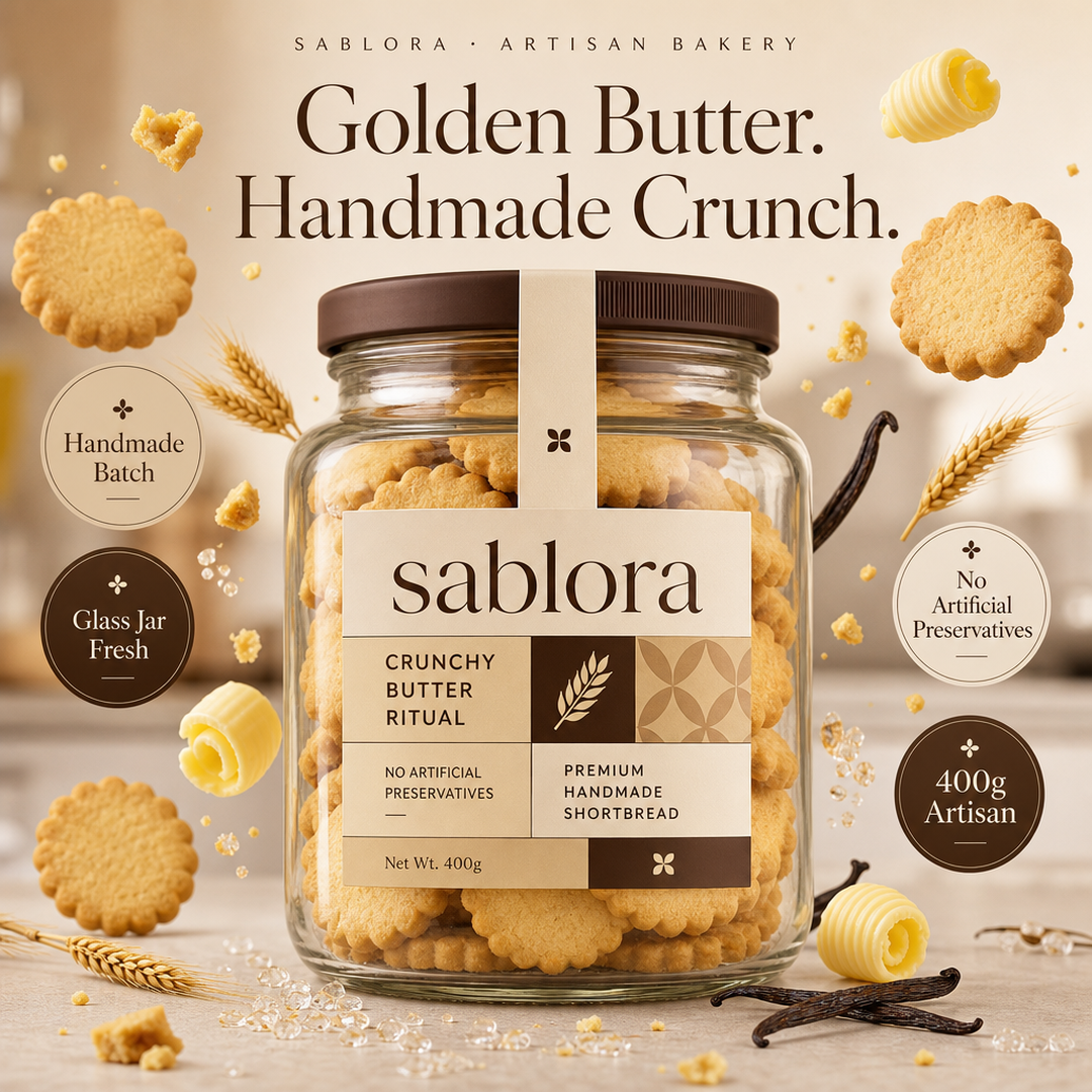Sablora Butter Shortbread Cookie Jar
