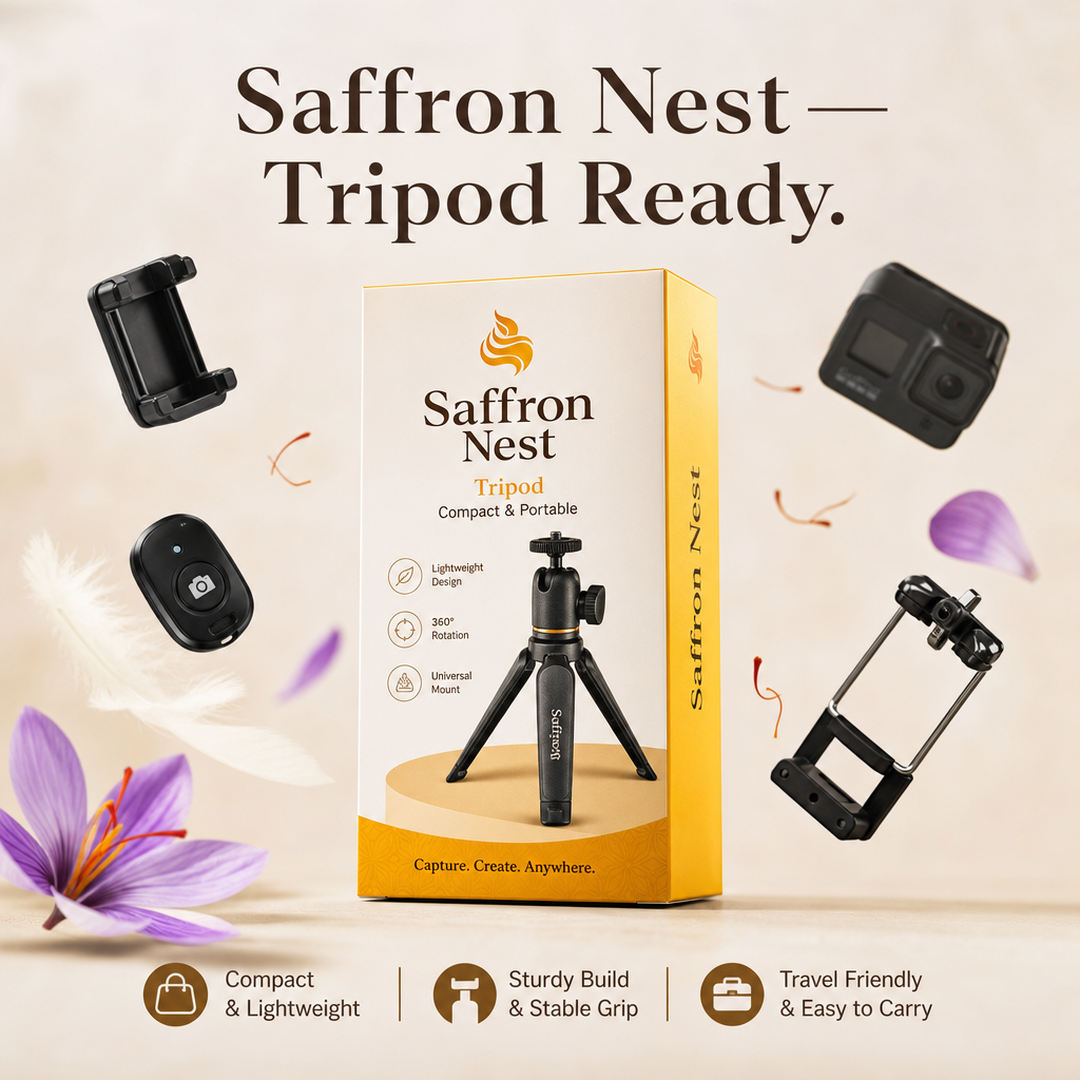 Saffron Nest Tripod Compact Retail Carton