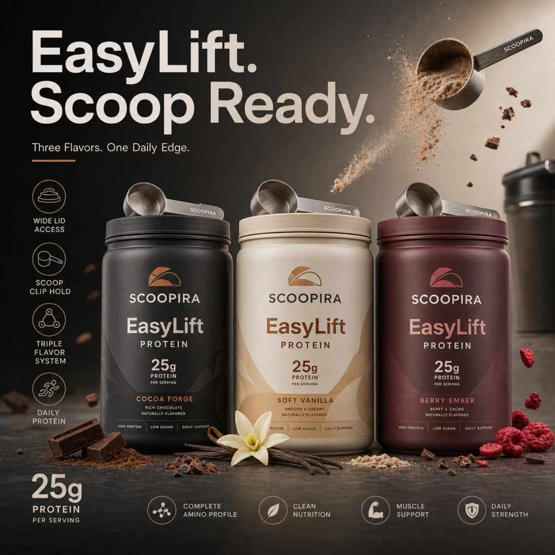 Scoopira EasyLift Protein Jars