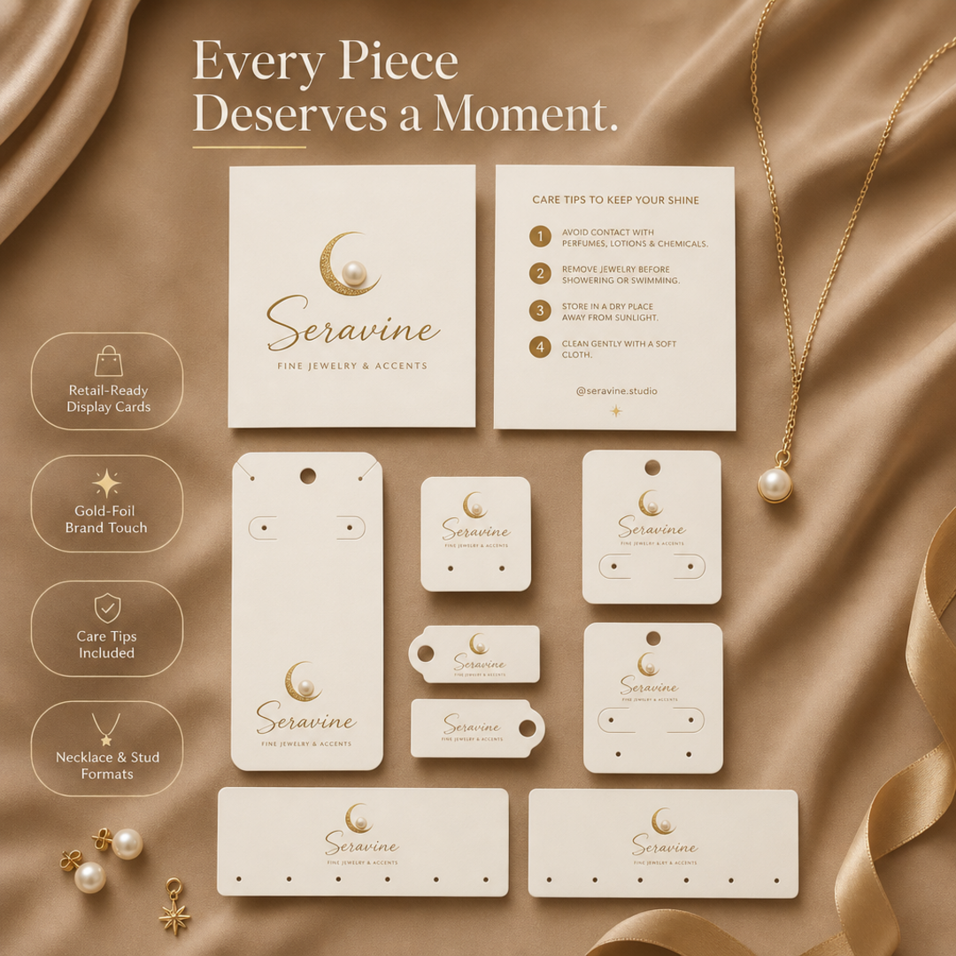 Seravine Jewelry Stationery Display Kit