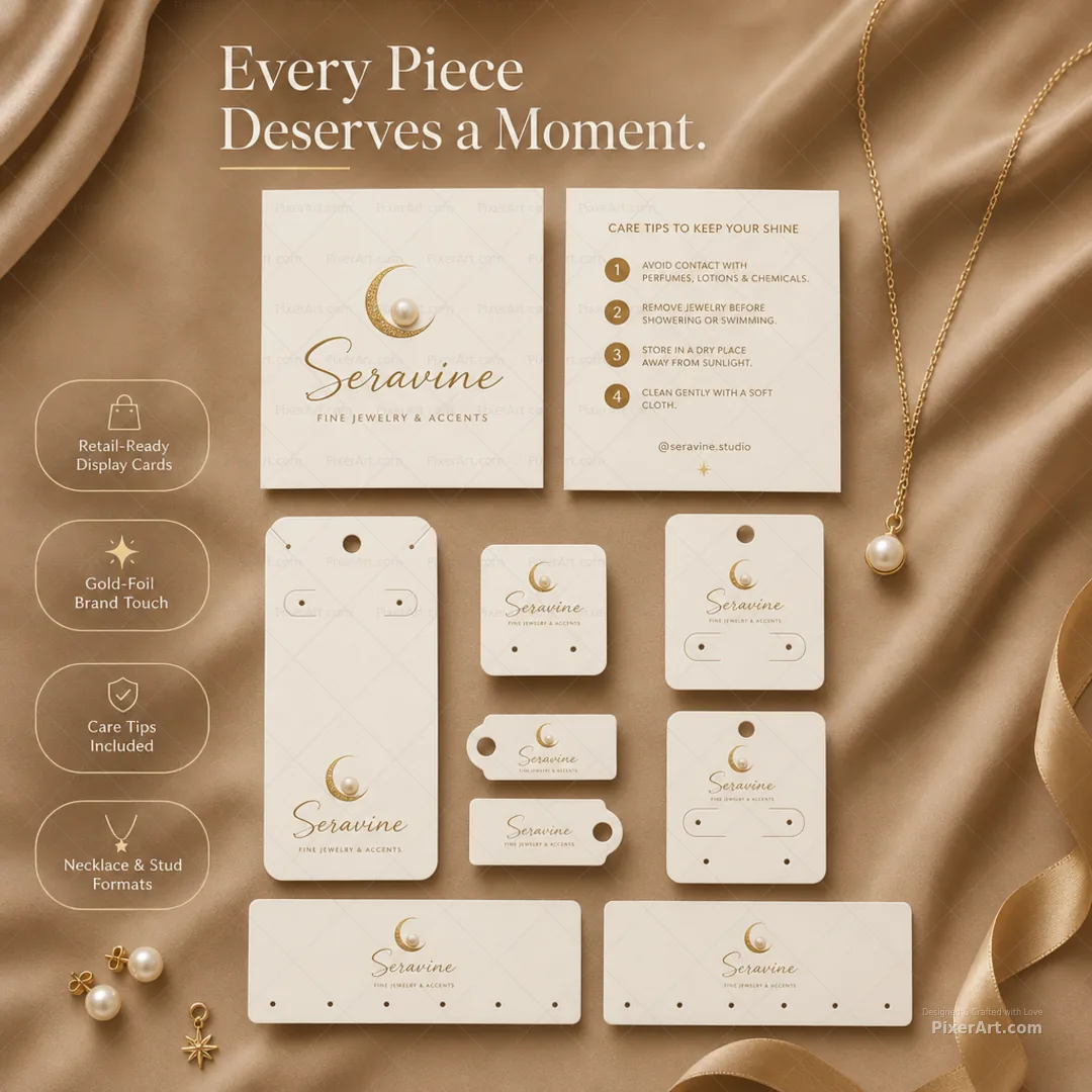 Seravine Jewelry Stationery Display Kit