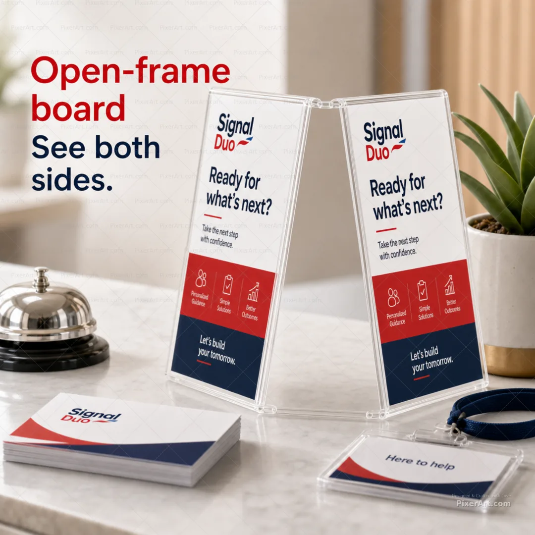 Open frame mockup